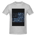 thumbnail image 4 of Bingfone Navy Camouflage American Flag Men'S Loose Fit Short-Sleeve Pocket T-Shirt, 4 of 7