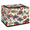 Multicolor 1, variant on ADECORIVY Striped Mexican Fabric Storage Bin with Lid, Foldable Storage Box Decorative Cube Organizer Basket for Closet Shelf Organizing Clothes