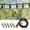 B, variant on Drip Irrigation Kit, Plants Watering System, Gravity Irrigation Water Drip System, Mist Irrigation Kit for Garden Greenhouse Yard Lawn Home or Vacation Use, 32 Ft 4/7 PE Tube 5 Nozzles
