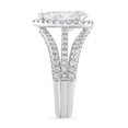 thumbnail image 4 of Spot Jewel 1.9 Ct Pear Cut Diamond Rings - 14K White Gold Plated Ring - Multi-Stone EngageHimt Wedding Ring for WoHim - Split Shank Halo Rings - Bridal Diamond Jewelry for Her - Proposal Rings, 4 of 7