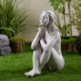 thumbnail image 1 of Estatua de jardín de resina Thinking Lady de Figurine Hi-Line Gift Ltd., 1 of 7