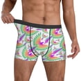 thumbnail image 3 of Men's Boxer Briefs, Colorful Flying Parrot Cute Soft Comfy Mens Underwear Boxer Briefs Breathable With Widen Waist, 3 of 7