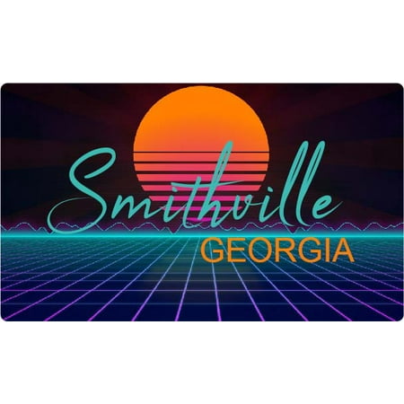 

Smithville Georgia 4 X 2.25-Inch Fridge Magnet Retro Neon Design