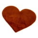 thumbnail image 1 of Alfombra en forma de corazón, tapete de felpa suave para dormitorios, 70x90cm color café, 1 of 3