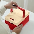 thumbnail image 6 of Outdoor Camping Folding Storage Box 9.8 x 6.8 x 5.8 in Plastic Collapsible Crate Small Household Organizer Bin for Car Trunk Picnic Bedroom Closet Toys Books Clothes, 6 of 6