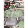 thumbnail image 5 of Outdoor Tablecloths with Umbrella Hole & Zipper, Sage Green Wildflowers Round Tablecloths 60 Inch, Modern Floral Butterfly Plant Waterproof Table Cloth, Patio/Pool/Picnic Table Covers, 5 of 8
