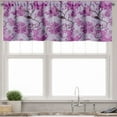 thumbnail image 3 of Ambesonne Bohemian Valance & Curtain, Chinese Hippie Blooms, 55"x30", Fuchsia Brown and Mauve, 3 of 7