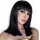 thumbnail image 2 of Peluca negra para cosplay, estilo Cleopatra, recta, 45 cm, 2 of 2
