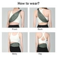 thumbnail image 6 of Crossbody Bags by SYCNB Waterproof Unisex Fanny Pack, Nylon, Olive Green, 6 of 6
