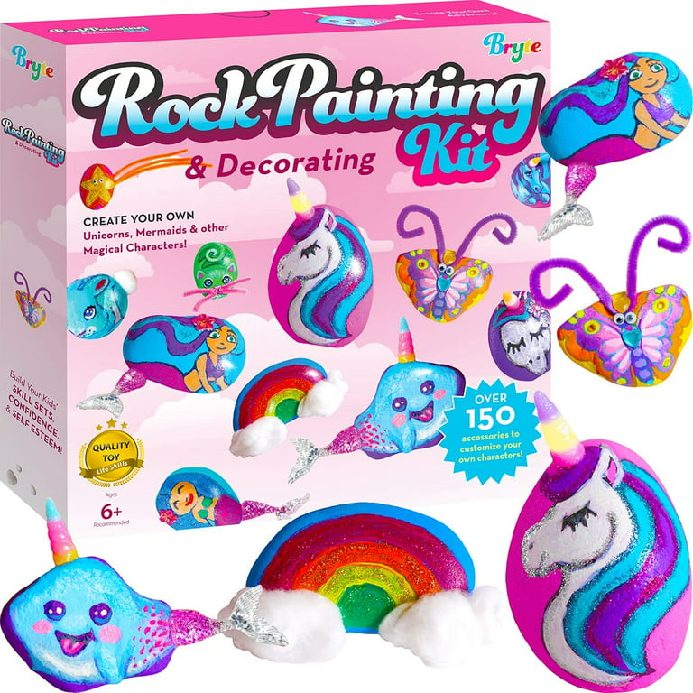 SOLDAY Unicorn Crafts for Girls Ages 6-8 - Paint Your Own Mermaid