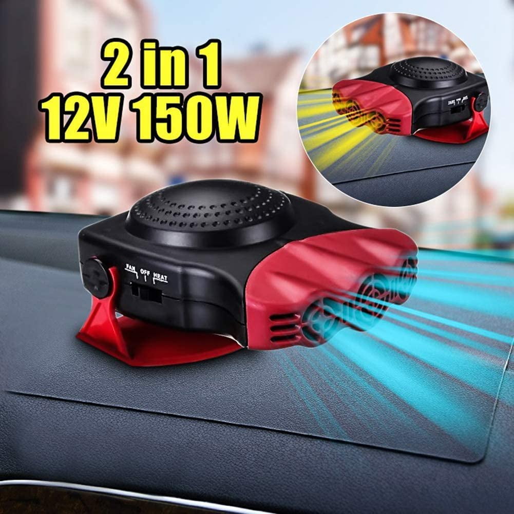 Portable Car Heater,2-in-1,12V 150W Heater for Car Defroster ,30 Seconds Fast  Heating Vehicle Heater ,Windshield Defroster that Plugs Into Cigarette  Lighter Car Defogger Heater Cooling Fan 3-Outlet - Walmart.com