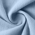 thumbnail image 5 of Oversized Tshirts for Women Casual V Neck 3/4 Sleeve Linen Blouse Loose Fit Solid Color Blue Summer Tops for Women, 5 of 5