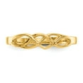 thumbnail image 5 of Solid 14k Yellow Gold Free Form Knot Ring Band Size 5.5, 5 of 6