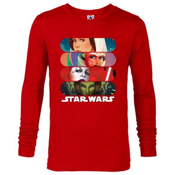 Stars Wars Women of the Galaxy - Long Sleeve T-Shirt for Men - Customized-New Red