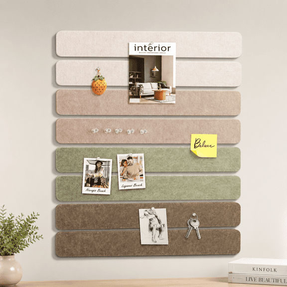 Small Cork Boards for Walls, Felt Board for Wall, Bulletin Board, Bulletin Boards for Walls, Cork Board for Office, Multi-Functional Message Center for Home, Dorm and Office Wall Decor & Organization