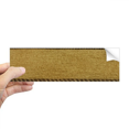 thumbnail image 1 of Fabric Flax Triple Bar Brown Rectangle Bumper Sticker Notebook Window Decal, 1 of 1