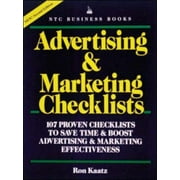 Advertising & Marketing Checklists [Paperback - Used]