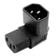 thumbnail image 4 of IEC Male C14 to Up Right Angled 90 Degree IEC Female C13 Extension Adapter, 4 of 5