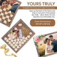 thumbnail image 6 of GLM Wedding Guest Book Alternative with Sign, 85 Hearts and 2 Large Hearts, Guest Book Wedding Reception, Sign in Guest Book Alternatives, Rustic Wedding Decorations (Brown), 6 of 9
