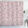 thumbnail image 1 of Ambesonne Flower Shower Curtain, Swirling Branches Springtime, 69"Wx84"L, Taupe Grey Dried Rose, 1 of 3