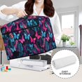 thumbnail image 5 of ZIATUBLE Palm Leaves Sewing Machine Cover Butterfly Sewing Machine Protective Dust Cover Soft Sewing Machine Protector Cover with Storage Pocket and Carrying Handle Decor Accessories, 5 of 7