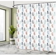 thumbnail image 4 of Ambesonne Leopard Shower Curtain, Irregular Cats with Strokes, 69"Wx75"L, Multicolor, 4 of 4