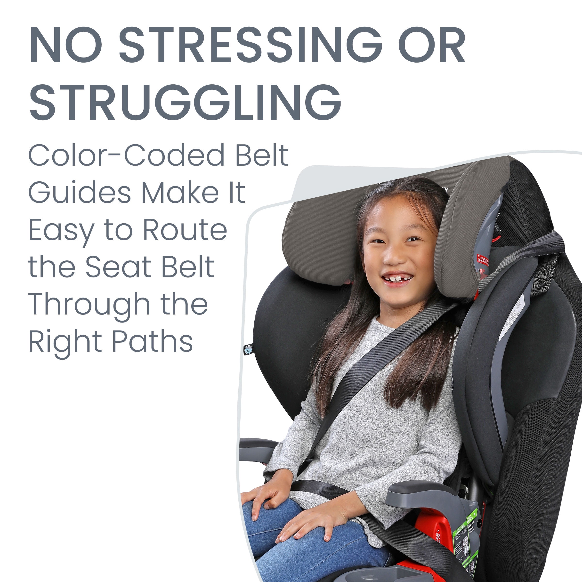 Britax Grow With You ClickTight Harness-2-Booster Car Seat, 2-in-1 High Back Booster, Gray Contour