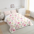 thumbnail image 3 of Castle Fairy Sport Tennis Girl Queen Comforter Set,Kawaii Bow Bedding Comforter Set, 3 of 8