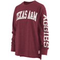 thumbnail image 2 of Women's Pressbox Maroon Texas A&M Aggies Two-Hit Canyon Long Sleeve T-Shirt, 2 of 4
