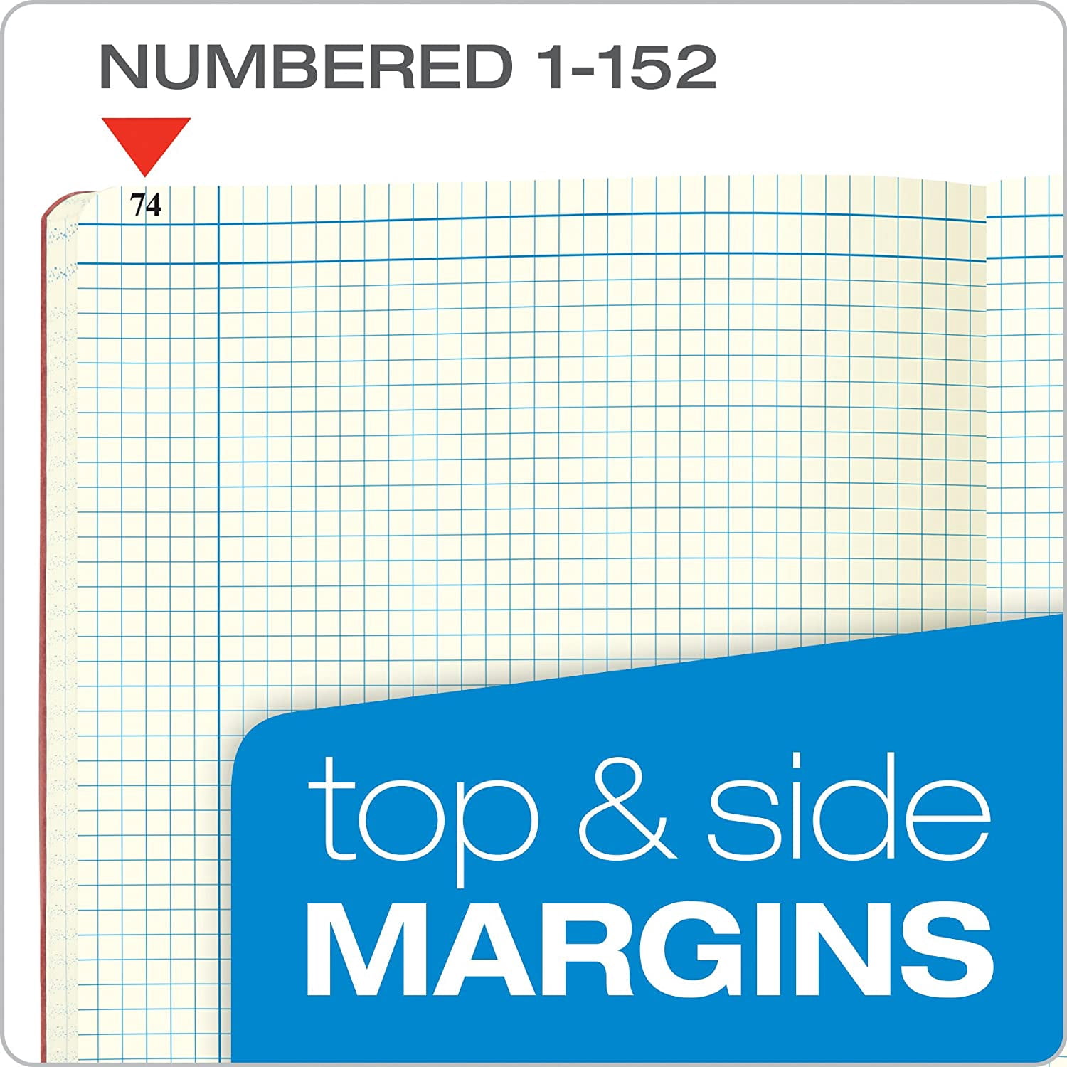 TOPS 22-156 Ampad Gold Fibre Computation Book - 11.75 x 9.37 in., Pack Of 30