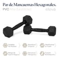 thumbnail image 4 of Mancuernas Hexagonales Set 3lbs Eleva Premium Gym Pvc 2pzs, 4 of 8