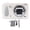 White, variant on YAHHU Digital Camera 4K 64MP 18x Zoom Auto Focus Loop Recording 2.8in Screen LED Fill Light Compact Students Camera for Daily Travel Dark Gray 5.12 in / 13 cm