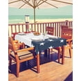 thumbnail image 2 of 4th of July Tablecloth with Umbrella Hole and Zipper US Flag Stars Stripes Rectangle Outdoor Tablecloths 60x84 Outside Table Cloths Red Blue White Patio Table Cloth Cover for Independence Day Garden, 2 of 6