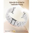 thumbnail image 3 of Wearlizer Resin Band Compatible with Samsun Galaxy Watch 8 40mm 44mm/Watch 8 Classic 46mm, Lightweight Bracelet Strap for Women Men, 3 of 5