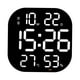 thumbnail image 3 of Reloj de pared digital con temperatura y humedad, LED, despertador electrónico. Blanco, 3 of 9
