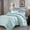 Green, variant on Evolive All Season PreWashed Solid Color Microfiber White Goose Down Alternative Comforter (Mint, King)