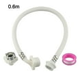 thumbnail image 1 of MYG White PVC Washing Machine Water Hose 0.6m Portable Laundry Supply Line with Leak-Proof Design for Easy Installation, 1 of 10