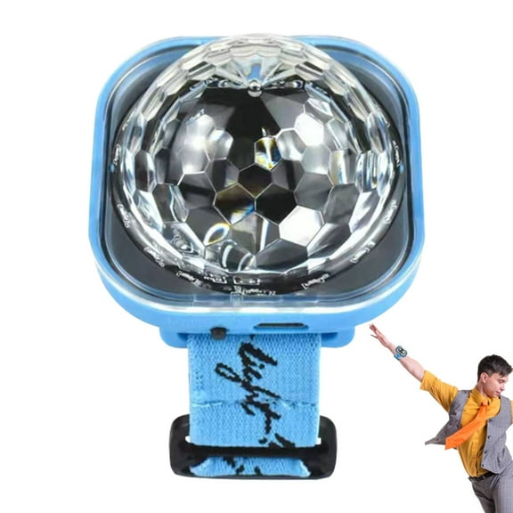 AOKAILA Light Up Bracelets for Adults Disco Ball Light Wristband USB Charging LED Lamp Bracelets with Suction Cup Wearable for Room Decor Dance Club calm