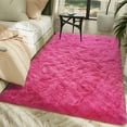 thumbnail image 2 of Dwelke Fluffy Area Rugs Soft Shaggy Rugs for Bedroom Carpet , 5'x8',Hot Pink, 2 of 7