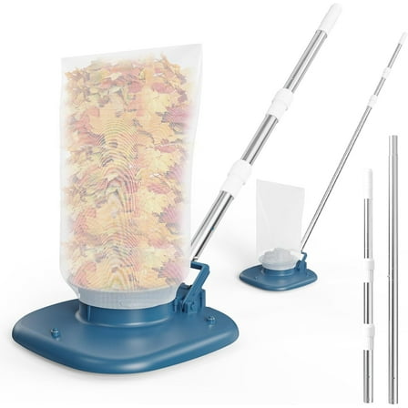 Pool Leaf Vacuum with Telescopic Pole – 83GPM Cordless Rechargeable Pool Vacuum for Inground & Above Ground Pools, Spa & Hot Tub – 6.6Gal Leaf Catcher Bag, Ideal for Heavy Debris Areas