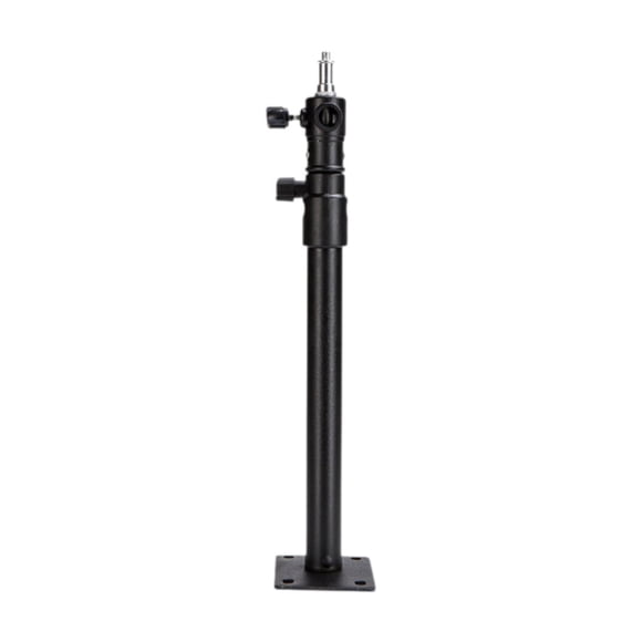 Soporte de luz,Soporte de luz de alta resistencia Soporte de flash de metal Carga de 3 kg,Linterna de fotografía con soporte de techo resistente de color negro,Soporte de luz de techo con