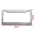 thumbnail image 5 of SPRING PARK Stainless Steel Rhinestones Glittering Car Auto License Plate Frame Tag Cover, 5 of 5