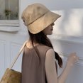 thumbnail image 4 of Sombrero de pescador de ala ancha para mujer, visera plegable, ajustable, para exteriores, 4 of 5