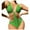 Green-01, variant on Lopeceal Women's Chain Linked Cut Out Halter One Piece Swimsuit Tummy Control Bathing Suit