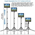 thumbnail image 5 of Ipad Tripod Stand, with 65 inch Height Adjustable iPad Stand Holder & iPad Floor Stand with 360° Rotating iPad Tripod Mount for iPad Pro, iPhone, Kindle, and All 4.5-12.9 Inch Tablets, 5 of 5