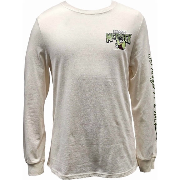 Disney Scrooge Mcduck Long Sleeve Pullover Tee, (Men's or Women's)