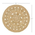 thumbnail image 3 of VHC Brands Celeste Jute Round Rug for Kitchen Living Room Indoor Outdoor Farmhouse Decor Braided Natural Fiber Boho Rugs 8ft, 3 of 10