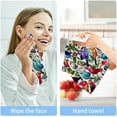 thumbnail image 7 of Coolnut 4 Pack Colorful Birds Pure Cotton Washcloths 12 x 12 Inch Reusable Absorbent Soft Cotton Face Towels Fingertip Towels Set for Gym Towels,Hotel and Spa Wash cloth, 7 of 7