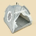 thumbnail image 6 of CIYISON Cat Tent Small Medium Dogs House Folding Cat Bed Removable Lightweight Teepee, 6 of 20