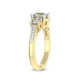 thumbnail image 4 of 2 Carat IGI Certified Cushion Shape Lab Grown Diamond Engagement Ring | 14K Yellow Gold | Trilogy Three Stone Lab Diamond Ring | FG-VS1-VS2 Quality Friendly Diamonds, 4 of 5